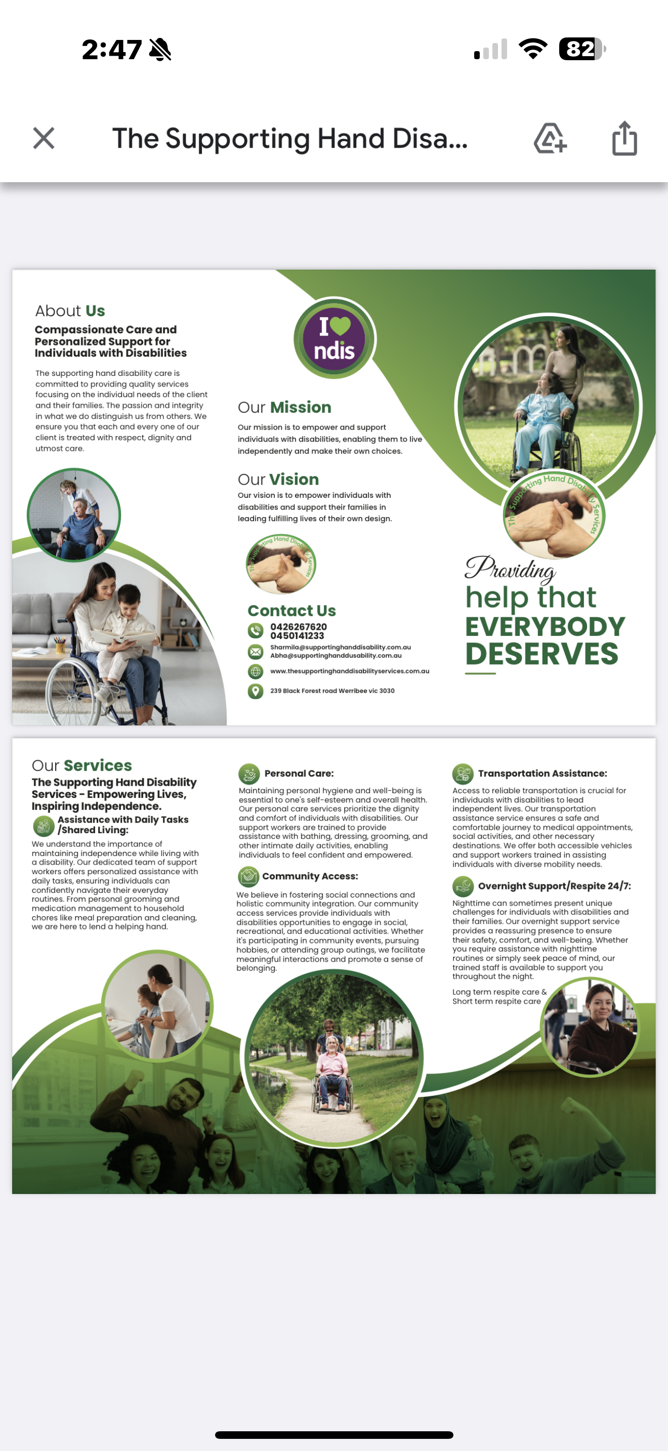 The Supporting Hand Disability Services — photo 2