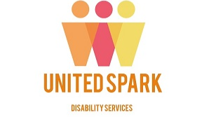 UNITED SPARK DISABILITY AND MENTAL HEALTH logo