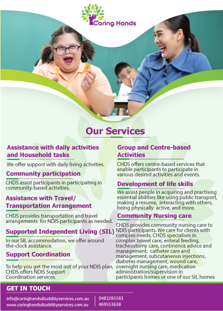 CARING HANDS DISABILITY SERVICES PTY LTD — photo 1