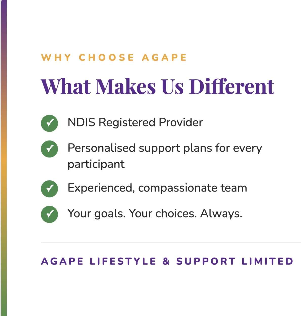 Agape Lifestyle and Supports — photo 3