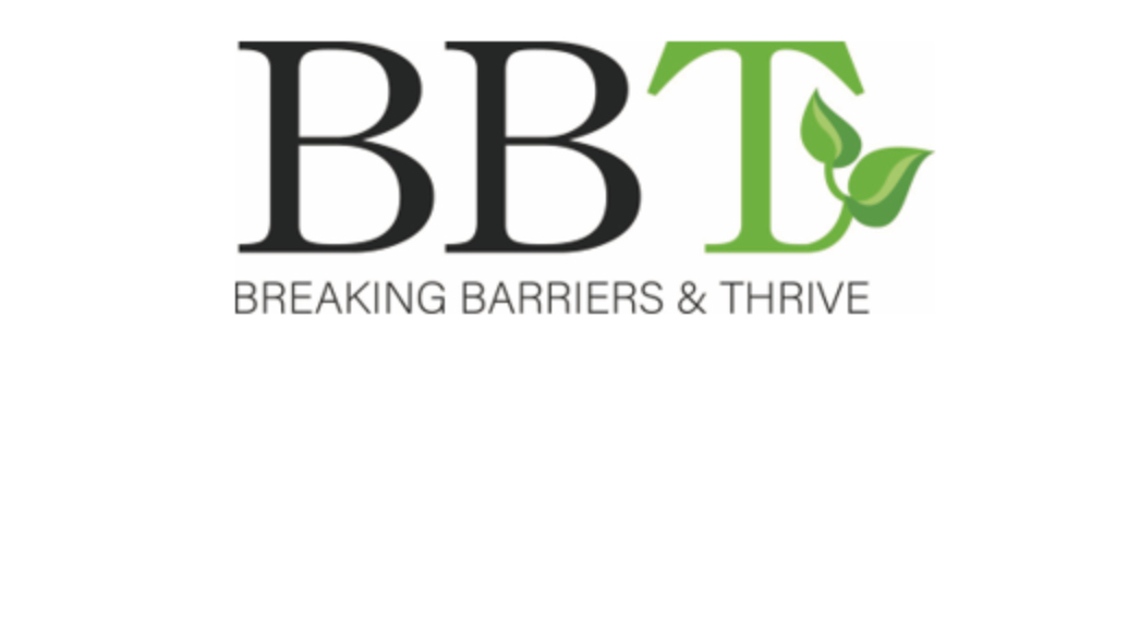 BBT “Breaking Barriers & Thrive” logo