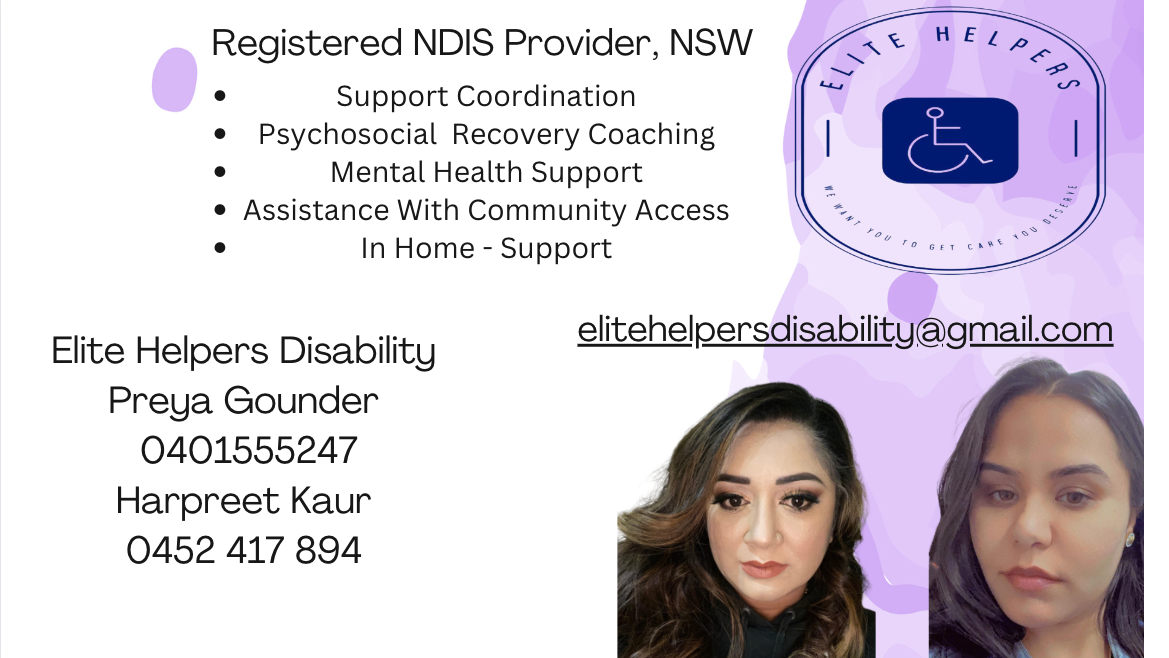 Elite helpers disability