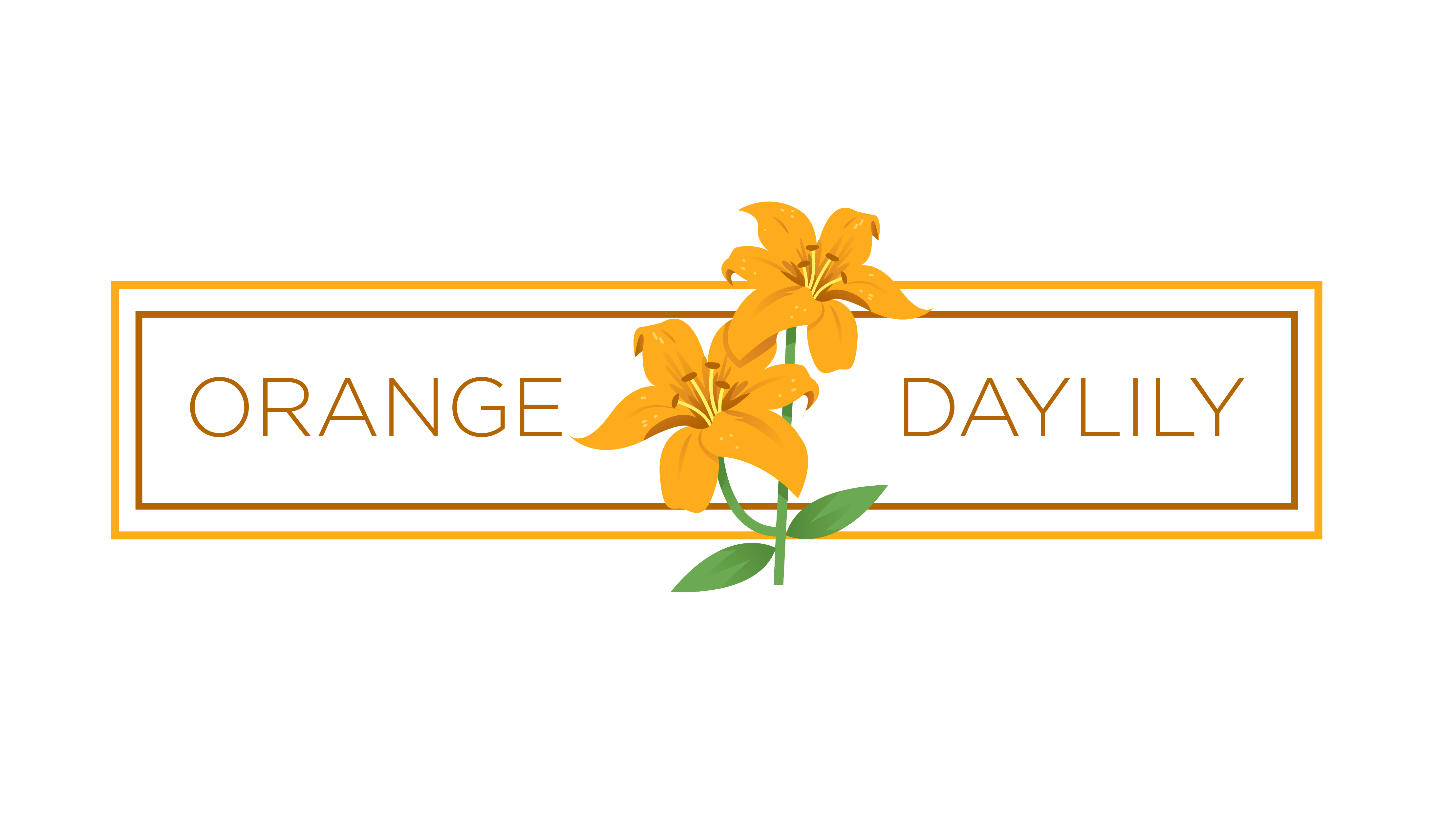 ORANGE DAYLILY logo
