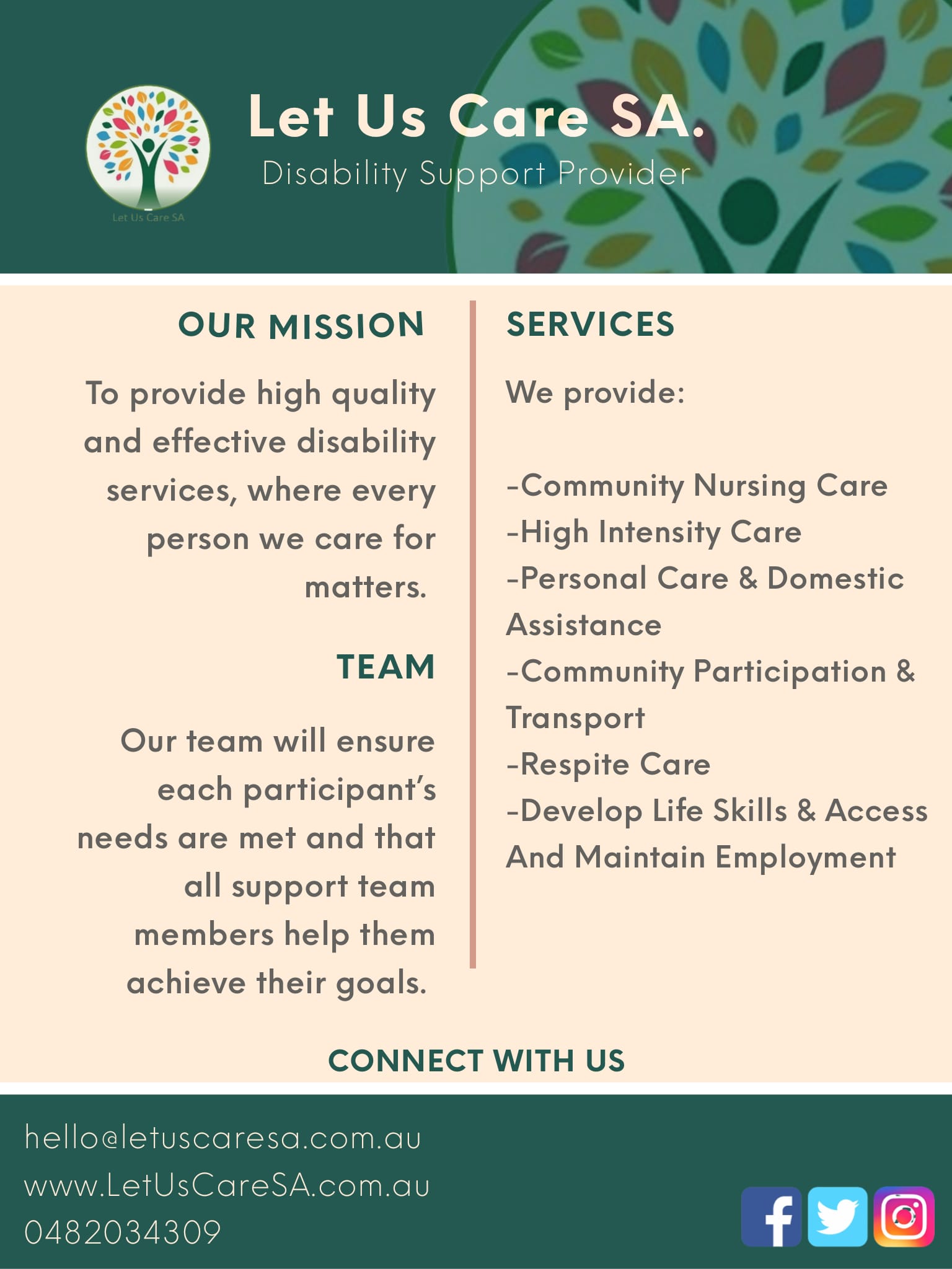Let Us Care SA & WA — photo 5